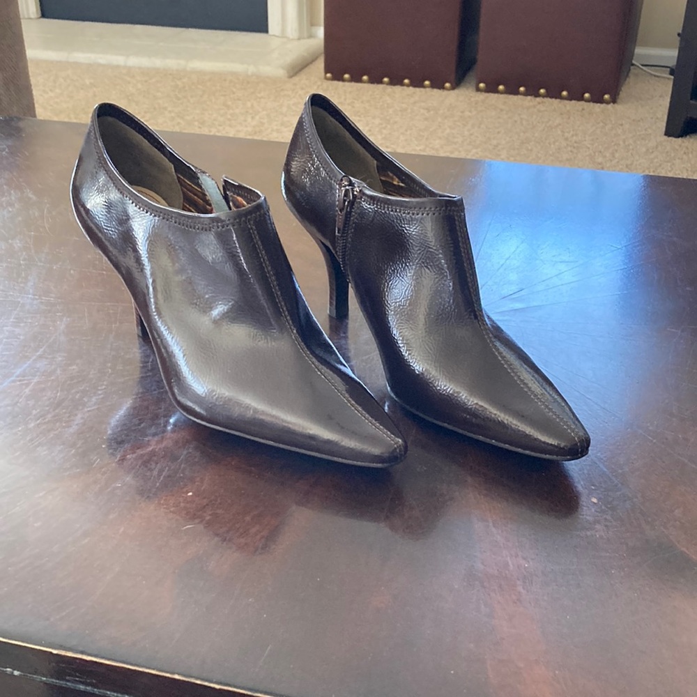 Leather booties